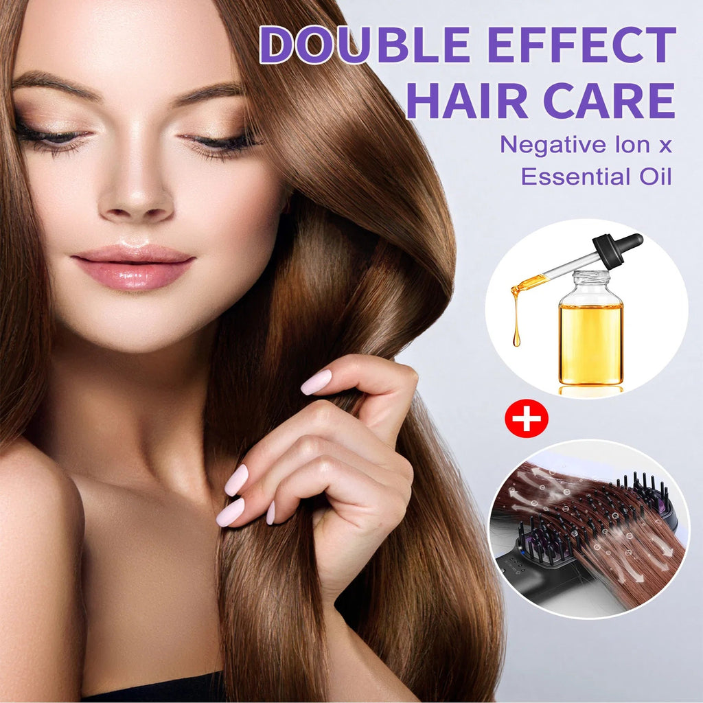 SteamSilk Pro™ Ionic Steam Hair Straightening Brush – Smooth, Frizz-Free Hair in Minutes