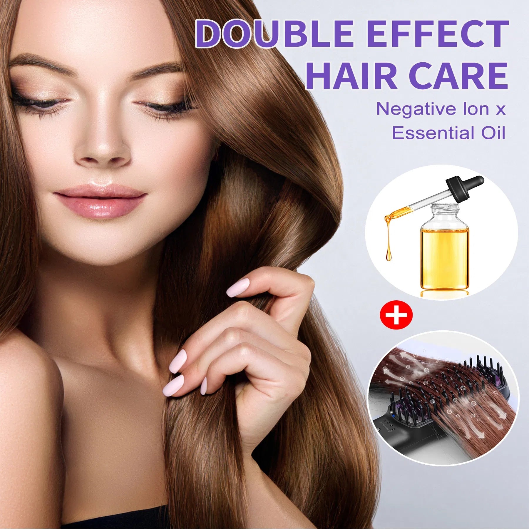 SteamSilk Pro™ Ionic Steam Hair Straightening Brush – Smooth, Frizz-Free Hair in Minutes