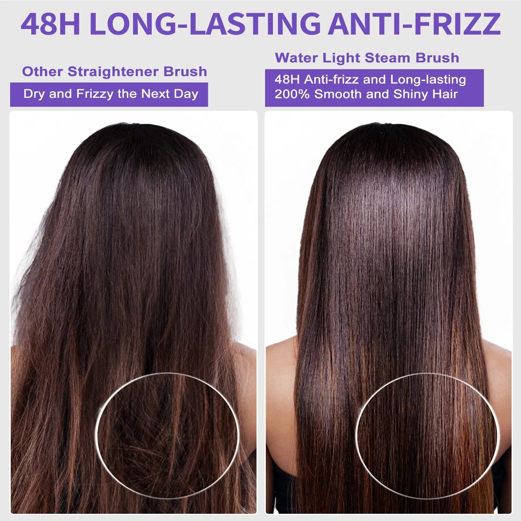 SteamSilk Pro™ Ionic Steam Hair Straightening Brush – Smooth, Frizz-Free Hair in Minutes